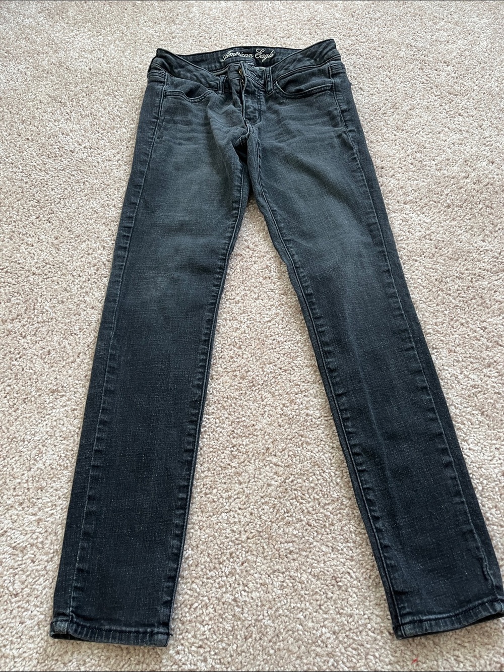 American Eagle Outfitters Dark Black Skinny Jeans - Women's